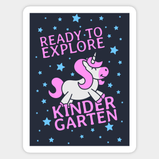 Ready To Explore Kindergarten dark Sticker